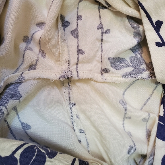 Free People Sundae Blue Floral Print Wide Leg Pants - Picture 16 of 16